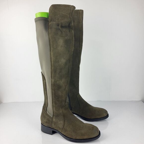 Over the knee waterproof Suede stretch Boots - Picture 4 of 16